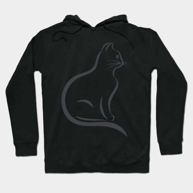 Cat Silhouette Hoodie by nemram